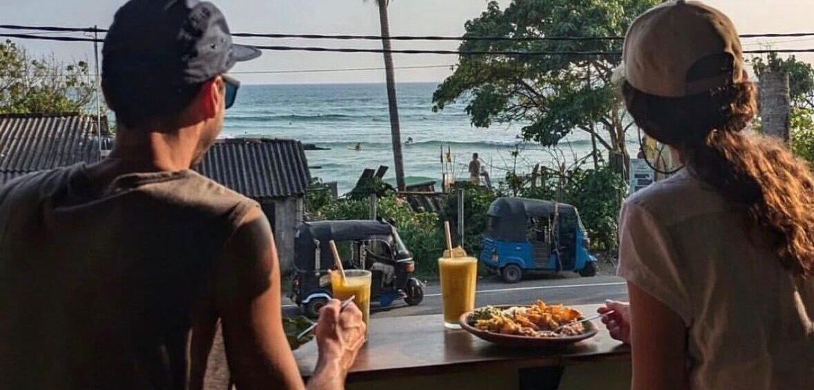 Morning atmosphere at Veda Café in Ahangama